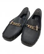 LANVIN COLLECTIONランバンコレクション）の古着「ドライビングシューズ」｜ブラック
