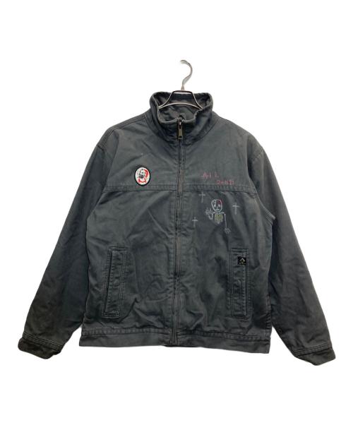 DRI・DUCK（ドリ・ダック）DRI・DUCK (ドリ・ダック) 裏地ブランケットダックワークジャケット グレー サイズ:Ｌの古着・服飾アイテム