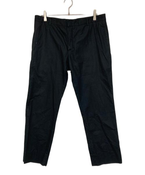 DIOR HOMME（ディオール オム）DIOR HOMME (ディオール オム) ノータックライトコットンワークパンツ ブラック サイズ:52の古着・服飾アイテム