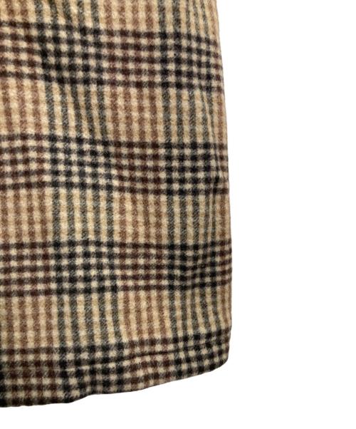 CHAH CHAH（チャーチャー）CHAH CHAH (チャーチャー) CC CRAZY BIG DUFFLE COAT グレー×ベージュ サイズ:Lの古着・服飾アイテム
