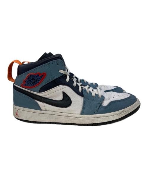 NIKE（ナイキ）NIKE (ナイキ) FACETASM (ファセッタズム) AIR JORDAN 1 MID SE FEARLESS APLA ホワイト×ブルー サイズ:27の古着・服飾アイテム