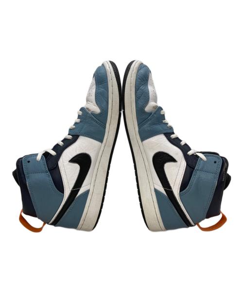 NIKE（ナイキ）NIKE (ナイキ) FACETASM (ファセッタズム) AIR JORDAN 1 MID SE FEARLESS APLA ホワイト×ブルー サイズ:27の古着・服飾アイテム