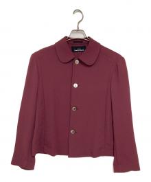 tricot COMME des GARCONS（トリココムデギャルソン）の古着「丸襟4Bジャケット」｜レッド