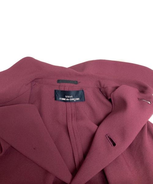 tricot COMME des GARCONS（トリココムデギャルソン）tricot COMME des GARCONS (トリココムデギャルソン) 丸襟4Bジャケット レッド サイズ:freeの古着・服飾アイテム
