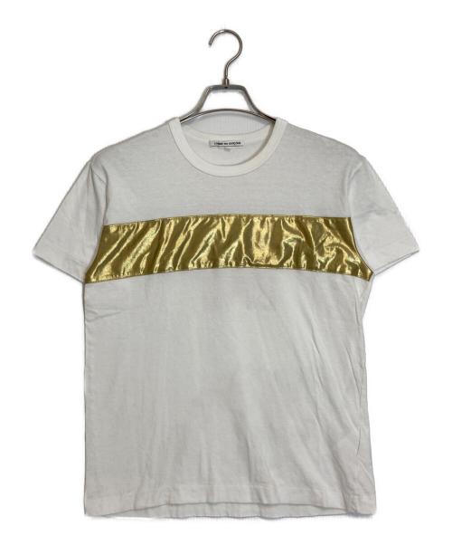 COMME des GARCONS（コムデギャルソン）COMME des GARCONS (コムデギャルソン) GOLDEN BAT T-Shirt ホワイト×ゴールド サイズ:Ｍの古着・服飾アイテム