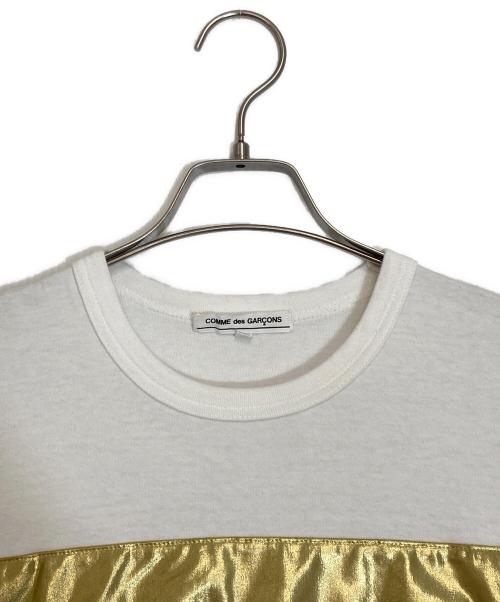 COMME des GARCONS（コムデギャルソン）COMME des GARCONS (コムデギャルソン) GOLDEN BAT T-Shirt ホワイト×ゴールド サイズ:Ｍの古着・服飾アイテム