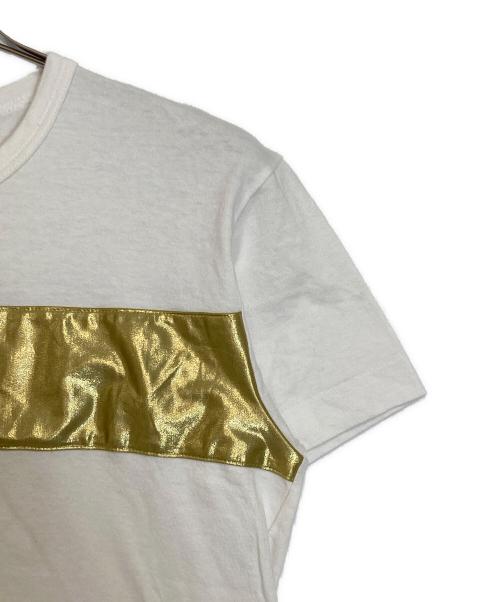 COMME des GARCONS（コムデギャルソン）COMME des GARCONS (コムデギャルソン) GOLDEN BAT T-Shirt ホワイト×ゴールド サイズ:Ｍの古着・服飾アイテム