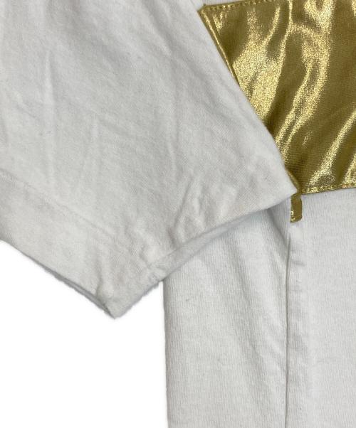 COMME des GARCONS（コムデギャルソン）COMME des GARCONS (コムデギャルソン) GOLDEN BAT T-Shirt ホワイト×ゴールド サイズ:Ｍの古着・服飾アイテム