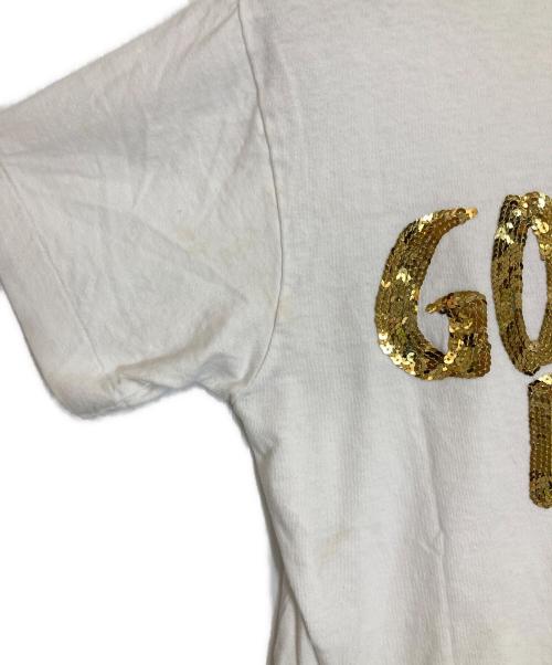COMME des GARCONS（コムデギャルソン）COMME des GARCONS (コムデギャルソン) GOLDEN BAT T-Shirt ホワイト×ゴールド サイズ:Ｍの古着・服飾アイテム