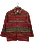 WOOLRICHウールリッチ）の古着「ウールジャケット」｜レッド×イエロー×グリーン ネイティブ柄