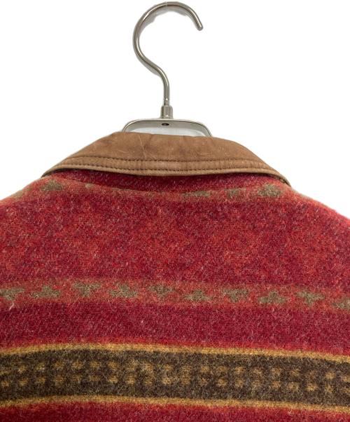 WOOLRICH（ウールリッチ）WOOLRICH (ウールリッチ) ウールジャケット レッド×イエロー×グリーン ネイティブ柄 サイズ:Lの古着・服飾アイテム