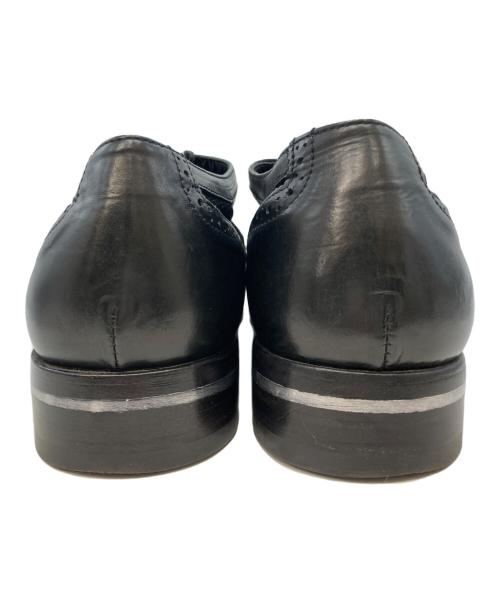 ALEXANDER McQUEEN（アレキサンダーマックイーン）ALEXANDER McQUEEN (アレキサンダーマックイーン) メッシュ切替ウィングチップシューズ ブラック サイズ:SIZE43の古着・服飾アイテム