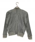 PLEATS PLEASEプリーツプリーズ）の古着「プリーツブルゾン」｜グレー
