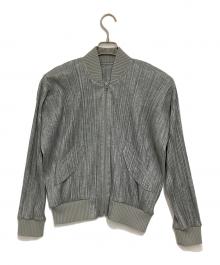 PLEATS PLEASE（プリーツプリーズ）の古着「プリーツブルゾン」｜グレー