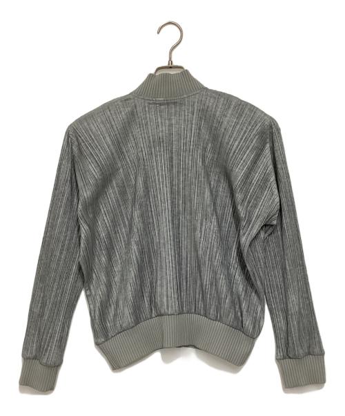 PLEATS PLEASE（プリーツプリーズ）PLEATS PLEASE (プリーツプリーズ) プリーツブルゾン グレー サイズ:4の古着・服飾アイテム