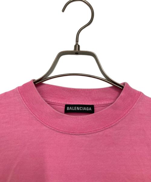 BALENCIAGA（バレンシアガ）BALENCIAGA (バレンシアガ) キャンペーンロゴTシャツ ピンク サイズ:Ｓの古着・服飾アイテム