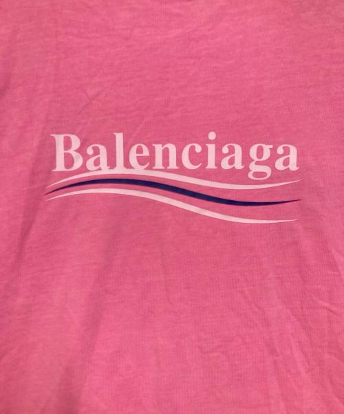 BALENCIAGA（バレンシアガ）BALENCIAGA (バレンシアガ) キャンペーンロゴTシャツ ピンク サイズ:Ｓの古着・服飾アイテム