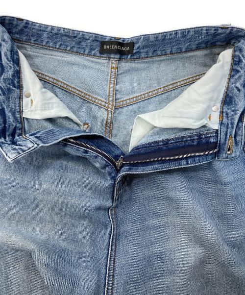 BALENCIAGA（バレンシアガ）BALENCIAGA (バレンシアガ) LOW CROTCH JEANS バギーデニム パンツ ブルー サイズ:24の古着・服飾アイテム