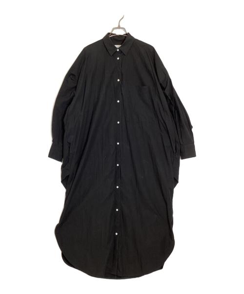 ENFOLD（エンフォルド）ENFOLD (エンフォルド) LONG-SHIRT-DRESS ブラック サイズ:38の古着・服飾アイテム