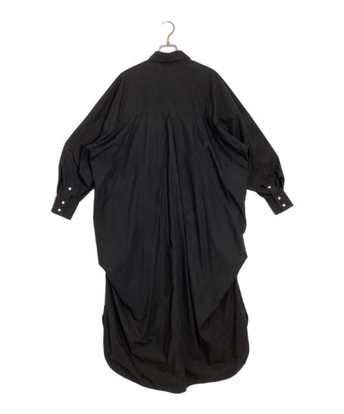 ENFOLD（エンフォルド）ENFOLD (エンフォルド) LONG-SHIRT-DRESS ブラック サイズ:38の古着・服飾アイテム