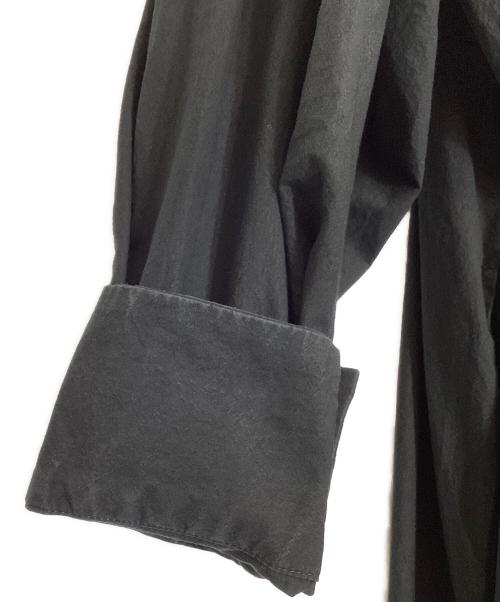 ENFOLD（エンフォルド）ENFOLD (エンフォルド) LONG-SHIRT-DRESS ブラック サイズ:38の古着・服飾アイテム