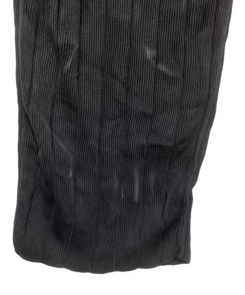 BALENCIAGA（バレンシアガ）BALENCIAGA (バレンシアガ) SILK RIBBED BAGGY PANTS ブラック サイズ:Sの古着・服飾アイテム