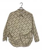 BALENCIAGAバレンシアガ）の古着「Year of the tiger Typo Twisted Swing Shirt」｜ベージュ