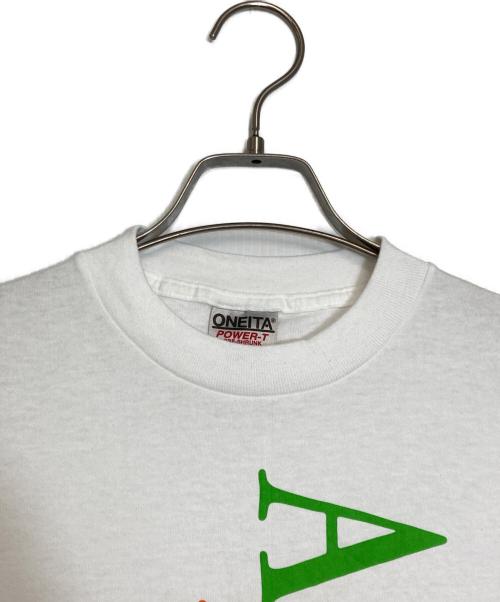 ONEITA（オニータ）ONEITA (オニータ) 企業ロゴプリントTシャツ ホワイト サイズ:Ｍの古着・服飾アイテム