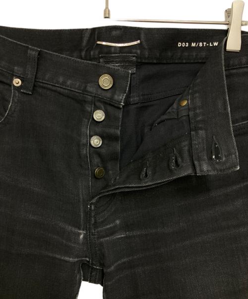 Saint Laurent Paris（サンローランパリ）Saint Laurent Paris (サンローランパリ) ボタンフライ スタンダード スキニーパンツ ブラック サイズ:33の古着・服飾アイテム