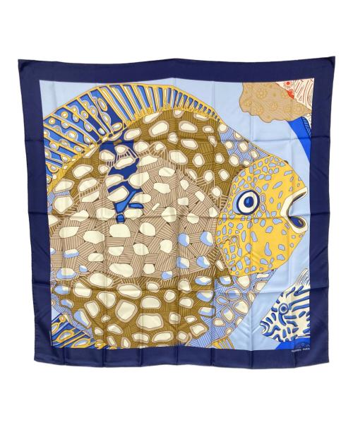 HERMES（エルメス）HERMES (エルメス) スカーフ ネイビー サイズ:-の古着・服飾アイテム