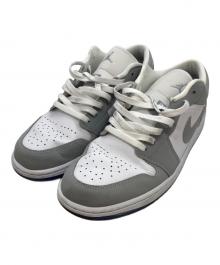 NIKE（ナイキ）の古着「Women's Air Jordan 1 Low ローカットスニーカー」｜グレー×ホワイト