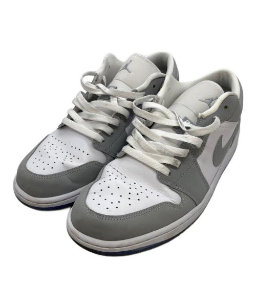 NIKE（ナイキ）NIKE (ナイキ) Women's Air Jordan 1 Low ローカットスニーカー グレー×ホワイト サイズ:28.5cmの古着・服飾アイテム