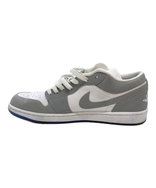 NIKE（ナイキ）NIKE (ナイキ) Women's Air Jordan 1 Low ローカットスニーカー グレー×ホワイト サイズ:28.5cmの古着・服飾アイテム