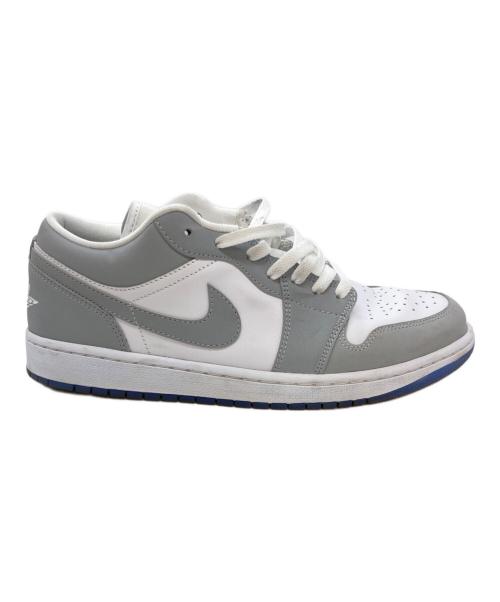 NIKE（ナイキ）NIKE (ナイキ) Women's Air Jordan 1 Low ローカットスニーカー グレー×ホワイト サイズ:28.5cmの古着・服飾アイテム