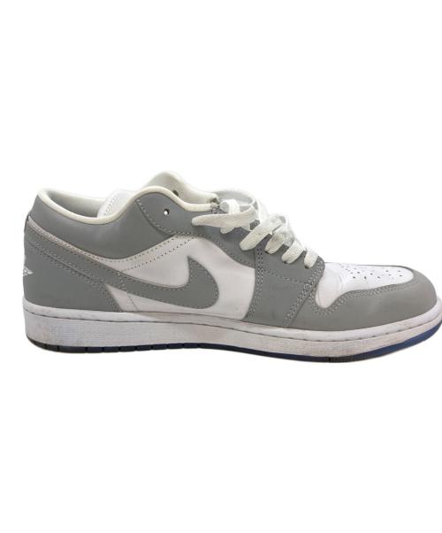 NIKE（ナイキ）NIKE (ナイキ) Women's Air Jordan 1 Low ローカットスニーカー グレー×ホワイト サイズ:28.5cmの古着・服飾アイテム