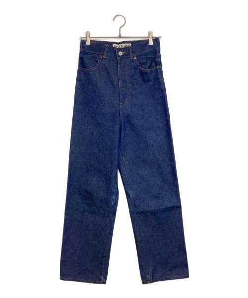 INSCRIRE（アンスクリア）INSCRIRE (アンスクリア) デニムスラックス インディゴ サイズ:34の古着・服飾アイテム