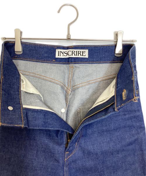 INSCRIRE（アンスクリア）INSCRIRE (アンスクリア) デニムスラックス インディゴ サイズ:34の古着・服飾アイテム