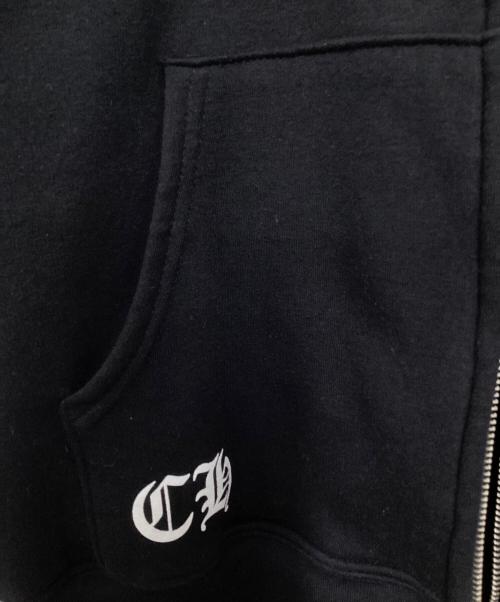 CHROME HEARTS（クロムハーツ）CHROME HEARTS (クロムハーツ) CH PLUS ZIP FOODIE ブラック サイズ:Lの古着・服飾アイテム