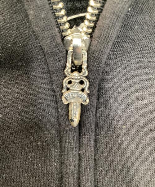 CHROME HEARTS（クロムハーツ）CHROME HEARTS (クロムハーツ) CH PLUS ZIP FOODIE ブラック サイズ:Lの古着・服飾アイテム