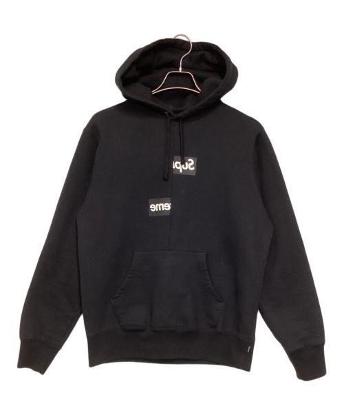 SUPREME（シュプリーム）SUPREME (シュプリーム) COMME des GARCONS SHIRT (コムデギャルソンシャツ) Split Box Logo Hooded ブラック サイズ:Sの古着・服飾アイテム