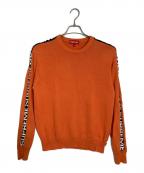 SUPREMEシュプリーム）の古着「Sleeve Stripe Sweater」｜オレンジ
