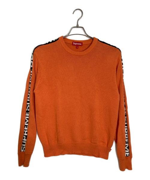 SUPREME（シュプリーム）SUPREME (シュプリーム) Sleeve Stripe Sweater オレンジ サイズ:Sの古着・服飾アイテム