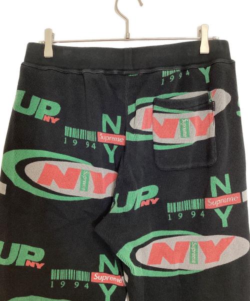 SUPREME（シュプリーム）SUPREME (シュプリーム) NY Waffle Thermal Pant ブラック×マルチカラー サイズ:Sの古着・服飾アイテム