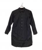 BLACK COMME des GARCONSブラックコムデギャルソン）の古着「ロングコットンシャツ」｜ブラック
