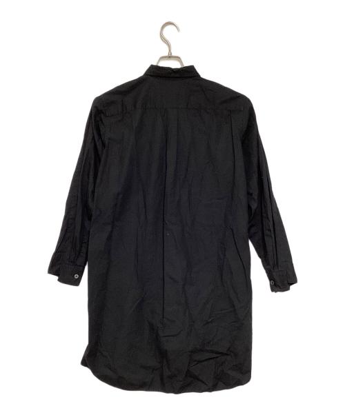 BLACK COMME des GARCONS（ブラックコムデギャルソン）BLACK COMME des GARCONS (ブラックコムデギャルソン) ロングコットンシャツ ブラック サイズ:Sの古着・服飾アイテム