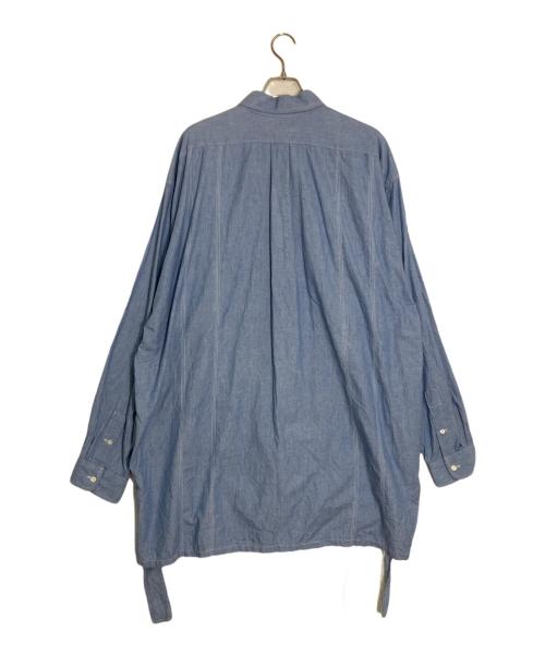 sillage（シアージ）sillage (シアージ) TRIPLE CHAIN STITCHED NEP CHAMBRAY SHIRT/トリプル チェーン ステッチド ネップ シャンブレー シャツ ブルー サイズ:freeの古着・服飾アイテム
