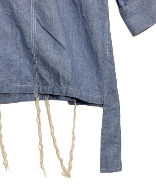 sillage（シアージ）sillage (シアージ) TRIPLE CHAIN STITCHED NEP CHAMBRAY SHIRT/トリプル チェーン ステッチド ネップ シャンブレー シャツ ブルー サイズ:freeの古着・服飾アイテム