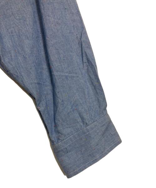 sillage（シアージ）sillage (シアージ) TRIPLE CHAIN STITCHED NEP CHAMBRAY SHIRT/トリプル チェーン ステッチド ネップ シャンブレー シャツ ブルー サイズ:freeの古着・服飾アイテム