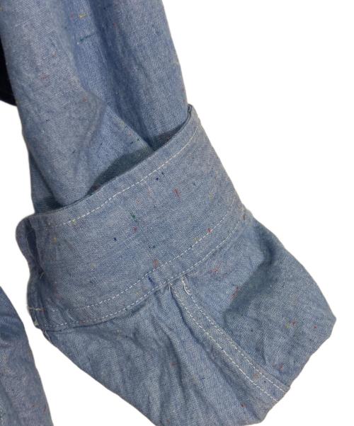 sillage（シアージ）sillage (シアージ) TRIPLE CHAIN STITCHED NEP CHAMBRAY SHIRT/トリプル チェーン ステッチド ネップ シャンブレー シャツ ブルー サイズ:freeの古着・服飾アイテム