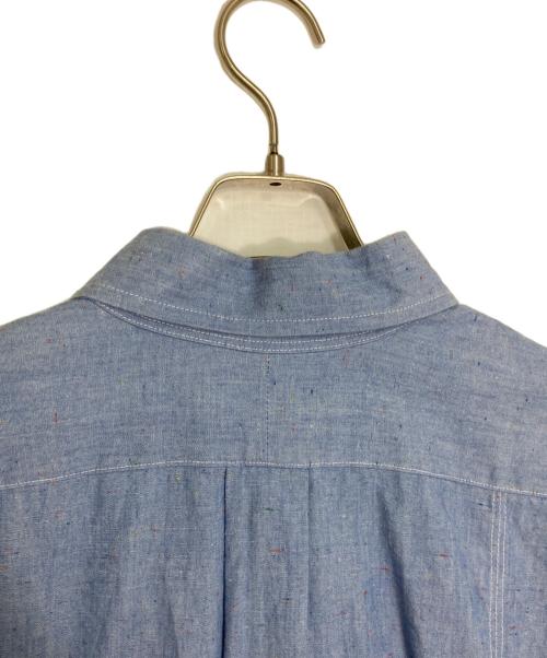 sillage（シアージ）sillage (シアージ) TRIPLE CHAIN STITCHED NEP CHAMBRAY SHIRT/トリプル チェーン ステッチド ネップ シャンブレー シャツ ブルー サイズ:freeの古着・服飾アイテム